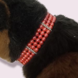 NWT Beaded Dog Necklace